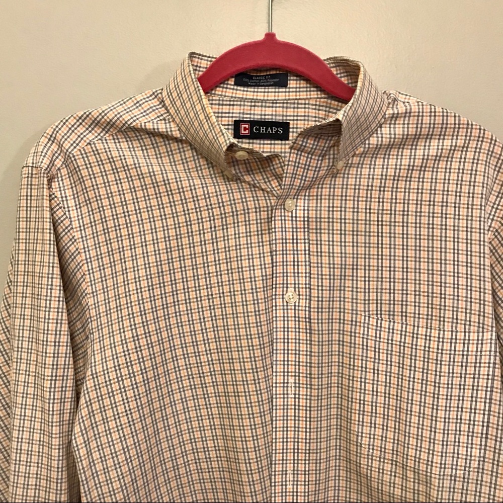 Chaps | Men’s size 16 32/33 | wrinkle free longslv